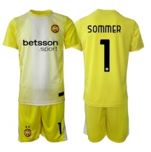 Maillot de football Réplique Inter Milan Yann Sommer #1 Gardien de but Extérieur Enfant 2025-26 Manche Courte (+ Pantalon court)