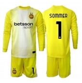 Maillot de football Réplique Inter Milan Yann Sommer #1 Gardien de but Extérieur Enfant 2025-26 Manche Longue (+ Pantalon court)