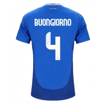 Maillot de football Réplique Italie Alessandro Buongiorno #4 Domicile Europe 2024 Manche Courte