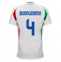 Maillot de football Réplique Italie Alessandro Buongiorno #4 Extérieur Europe 2024 Manche Courte