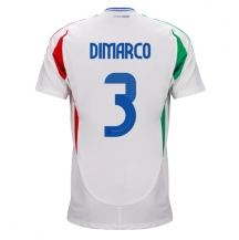 Maillot de football Réplique Italie Federico Dimarco #3 Extérieur Europe 2024 Manche Courte