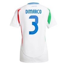 Maillot de football Réplique Italie Federico Dimarco #3 Extérieur Femme Europe 2024 Manche Courte