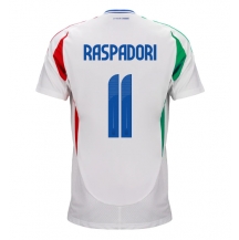 Maillot de football Réplique Italie Giacomo Raspadori #11 Extérieur Europe 2024 Manche Courte