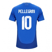 Maillot de football Réplique Italie Lorenzo Pellegrini #10 Domicile Europe 2024 Manche Courte
