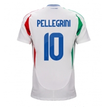 Maillot de football Réplique Italie Lorenzo Pellegrini #10 Extérieur Europe 2024 Manche Courte