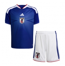 Maillot de football Réplique Japani Domicile Enfant Mondial 2026 Manche Courte (+ Pantalon court)