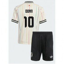 Maillot de football Réplique Japani Ritsu Doan #10 Extérieur Enfant Mondial 2026 Manche Courte (+ Pantalon court)