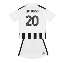 Maillot de football Réplique Juventus Andrea Cambiaso #20 Domicile Enfant 2026-27 Manche Courte (+ Pantalon court)