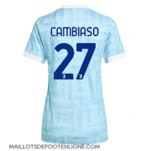 Maillot de football Réplique Juventus Andrea Cambiaso #27 Extérieur Femme 2025-26 Manche Courte