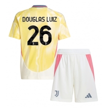 Maillot de football Réplique Juventus Douglas Luiz #26 Extérieur Enfant 2024-25 Manche Courte (+ Pantalon court)