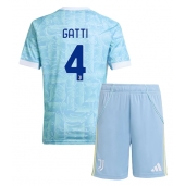 Maillot de football Réplique Juventus Federico Gatti #4 Extérieur Enfant 2025-26 Manche Courte (+ Pantalon court)