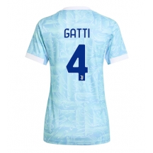 Maillot de football Réplique Juventus Federico Gatti #4 Extérieur Femme 2025-26 Manche Courte