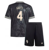 Maillot de football Réplique Juventus Federico Gatti #4 Troisième Enfant 2025-26 Manche Courte (+ Pantalon court)