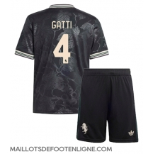 Maillot de football Réplique Juventus Federico Gatti #4 Troisième Enfant 2025-26 Manche Courte (+ Pantalon court)