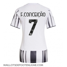 Maillot de football Réplique Juventus Francisco Conceicao #7 Domicile Femme 2025-26 Manche Courte