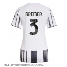 Maillot de football Réplique Juventus Gleison Bremer #3 Domicile Femme 2025-26 Manche Courte