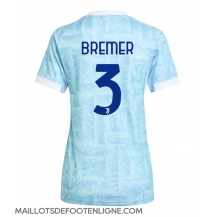 Maillot de football Réplique Juventus Gleison Bremer #3 Extérieur Femme 2025-26 Manche Courte