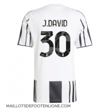 Maillot de football Réplique Juventus Jonathan David #30 Domicile 2025-26 Manche Courte