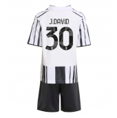 Maillot de football Réplique Juventus Jonathan David #30 Domicile Enfant 2025-26 Manche Courte (+ Pantalon court)