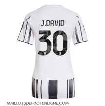 Maillot de football Réplique Juventus Jonathan David #30 Domicile Femme 2025-26 Manche Courte