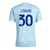 Maillot de football Réplique Juventus Jonathan David #30 Extérieur 2025-26 Manche Courte
