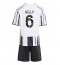 Maillot de football Réplique Juventus Lloyd Kelly #6 Domicile Enfant 2025-26 Manche Courte (+ Pantalon court)