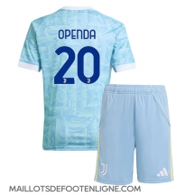 Maillot de football Réplique Juventus Lois Openda #20 Extérieur Enfant 2025-26 Manche Courte (+ Pantalon court)