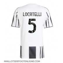 Maillot de football Réplique Juventus Manuel Locatelli #5 Domicile 2025-26 Manche Courte