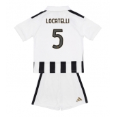 Maillot de football Réplique Juventus Manuel Locatelli #5 Domicile Enfant 2026-27 Manche Courte (+ Pantalon court)