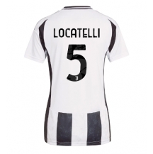 Maillot de football Réplique Juventus Manuel Locatelli #5 Domicile Femme 2024-25 Manche Courte