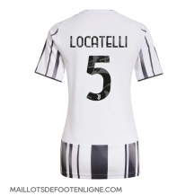 Maillot de football Réplique Juventus Manuel Locatelli #5 Domicile Femme 2025-26 Manche Courte