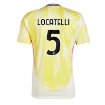 Maillot de football Réplique Juventus Manuel Locatelli #5 Extérieur 2024-25 Manche Courte