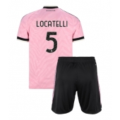 Maillot de football Réplique Juventus Manuel Locatelli #5 Extérieur Enfant 2026-27 Manche Courte (+ Pantalon court)