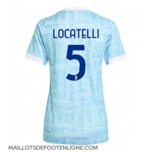 Maillot de football Réplique Juventus Manuel Locatelli #5 Extérieur Femme 2025-26 Manche Courte