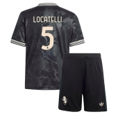 Maillot de football Réplique Juventus Manuel Locatelli #5 Troisième Enfant 2025-26 Manche Courte (+ Pantalon court)