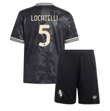 Maillot de football Réplique Juventus Manuel Locatelli #5 Troisième Enfant 2025-26 Manche Courte (+ Pantalon court)