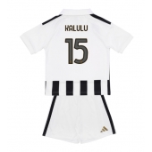 Maillot de football Réplique Juventus Pierre Kalulu #15 Domicile Enfant 2026-27 Manche Courte (+ Pantalon court)