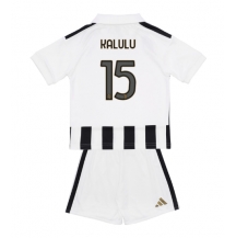 Maillot de football Réplique Juventus Pierre Kalulu #15 Domicile Enfant 2026-27 Manche Courte (+ Pantalon court)