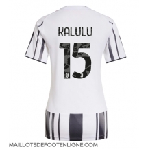 Maillot de football Réplique Juventus Pierre Kalulu #15 Domicile Femme 2025-26 Manche Courte