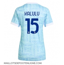 Maillot de football Réplique Juventus Pierre Kalulu #15 Extérieur Femme 2025-26 Manche Courte