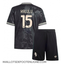Maillot de football Réplique Juventus Pierre Kalulu #15 Troisième Enfant 2025-26 Manche Courte (+ Pantalon court)