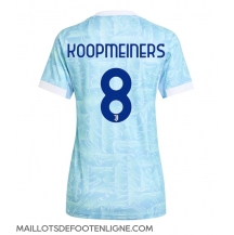 Maillot de football Réplique Juventus Teun Koopmeiners #8 Extérieur Femme 2025-26 Manche Courte