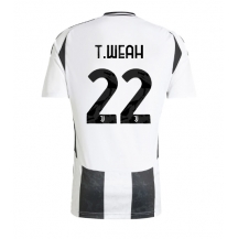 Maillot de football Réplique Juventus Timothy Weah #22 Domicile 2024-25 Manche Courte