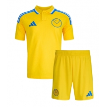 Maillot de football Réplique Leeds United Extérieur Enfant 2024-25 Manche Courte (+ Pantalon court)