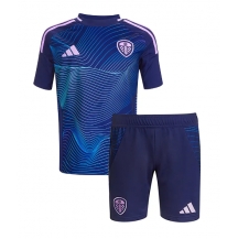 Maillot de football Réplique Leeds United Troisième Enfant 2024-25 Manche Courte (+ Pantalon court)