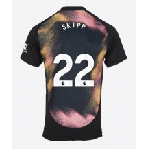 Maillot de football Réplique Leicester City Oliver Skipp #22 Extérieur 2024-25 Manche Courte