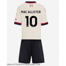 Maillot de football Réplique Liverpool Alexis Mac Allister #10 Extérieur Enfant 2025-26 Manche Courte (+ Pantalon court)