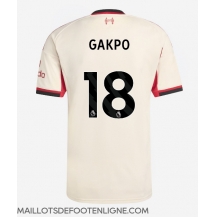 Maillot de football Réplique Liverpool Cody Gakpo #18 Extérieur 2025-26 Manche Courte