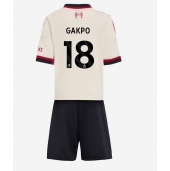 Maillot de football Réplique Liverpool Cody Gakpo #18 Extérieur Enfant 2025-26 Manche Courte (+ Pantalon court)
