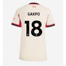 Maillot de football Réplique Liverpool Cody Gakpo #18 Extérieur Femme 2025-26 Manche Courte